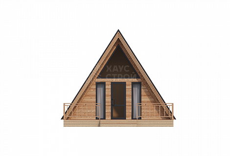 фасад Дом A-Frame 7.5х9 «Фика»
